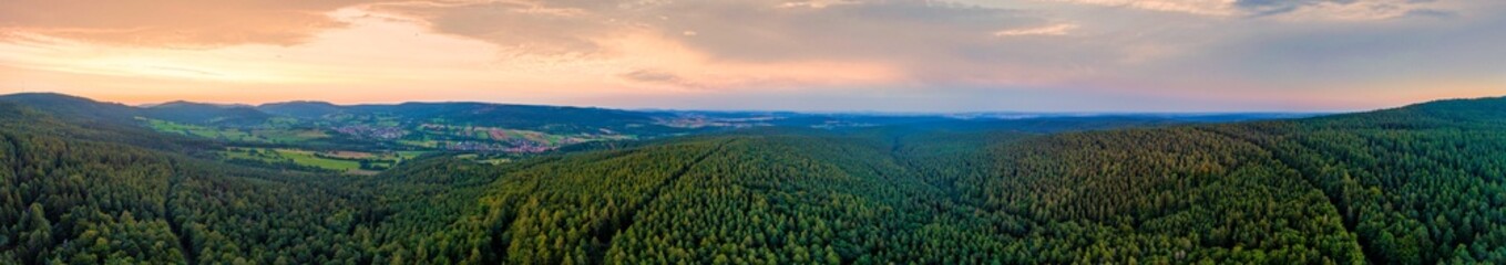 Luftaufnahme, Rhön, Drohne, Sandberg, Bischofsheim in der Rhön, Franken, Unterfranken, Bayern, Deutschland
