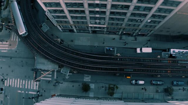 4K Aerial Drone Shots of Downtown "The Loop" Chicago