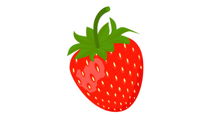 strawberry isolated on white background