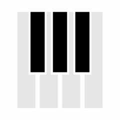 Piano tiles vector. High quality and suitable for your design, web design, mobile app design, etc. Isolated vector illustration on a white background.