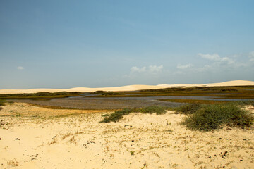 dunes in the city of tutoia, maranhão