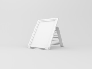Modern photo frame mockup 3D rendered illustration