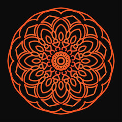Circular pattern in form of mandala