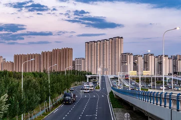 Zelfklevend Fotobehang Architectonisch landschap van Changchun City, China © xiaowei