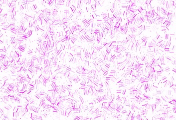 Light Purple, Pink vector template with repeated sticks, dots.