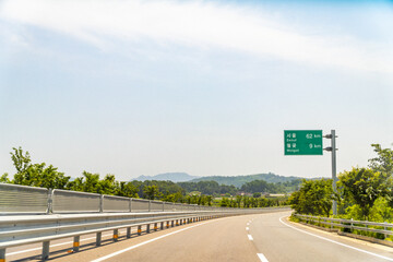 한국 도로 사진