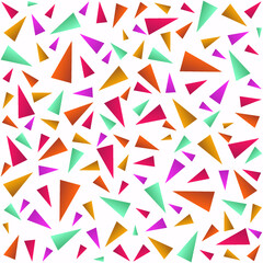 Triangle seamless pattern background with colorful