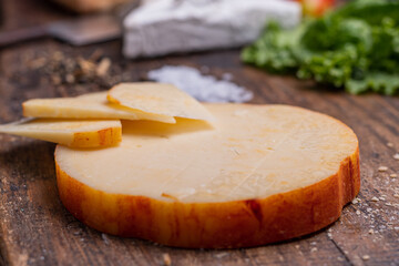 cheese proboleta and bread