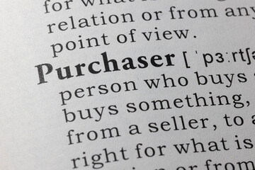 Obraz premium definition of purchaser