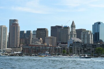 Boston bay skyline