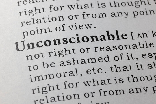 definition of Unconscionable