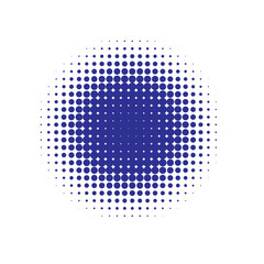 Blue Halftone Modern. Vector Dots. Abstract Dots. Texture Art. Dot Modern. Circle Logo. Gradient Retro. Round Grunge. Effect Grunge.