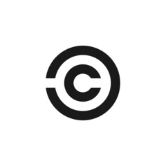 Creative logo design initials CC