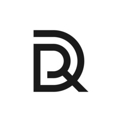 Creative logo design initials DR