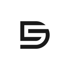 Creative logo design initials DS