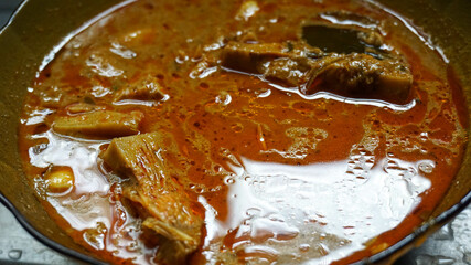 Vegetable jackfruit, Sayur Nangka, Padang food, Indonesia