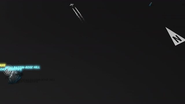 Seamless looping animation of the 3d terrain map at nighttime of Mauritius with the capital and the biggest cites in 4K resolution