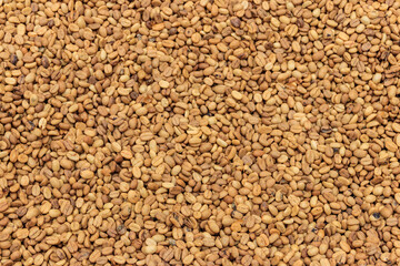 Background of the raw coffee beans
