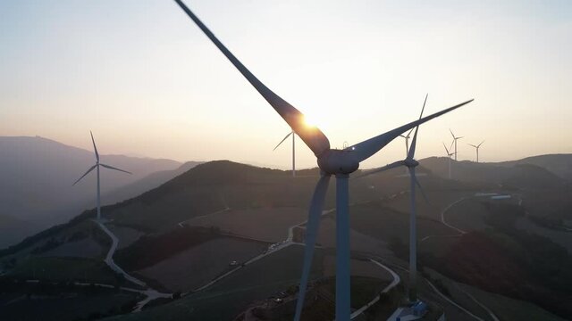 Windmills on the mountain. Gangwon-do, Korea.
안반데기 풍력발전기
