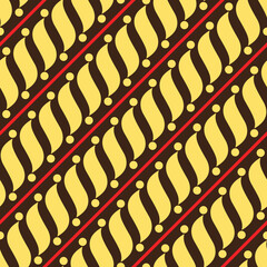 Batik seamless pattern vector design.