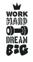 Text templates for design, Sport Motivation Quote, Positive typography for poster, t-shirt or card