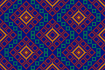 Abstract geometric ethnic patterns. Traditional Thai style. Design for background, wallpaper, fabric, textile.