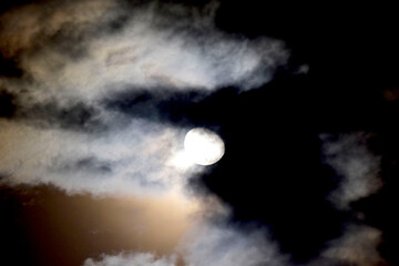 background with clouds and stars