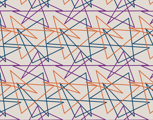 pattern with abstract color triangles