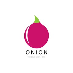 Onion Icon logo vector