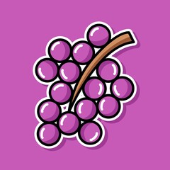 grapes cartoon design