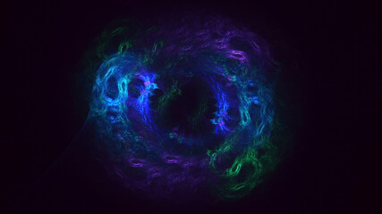3D rendering abstract round light background