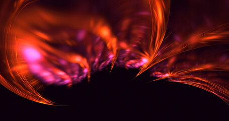 Fototapeta premium 3D rendering abstract colorful fractal light background