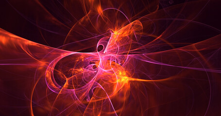 Fototapeta premium 3D rendering abstract colorful fractal light background