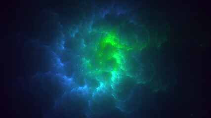 3D rendering abstract colorful fractal light background