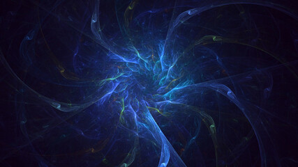 Fototapeta premium 3D rendering abstract round light background