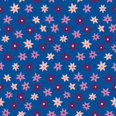 Seamless pattern flower.Floral decorative design.Beautiful fashion print.