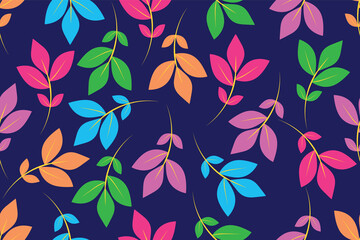 Flower seamless pattern design vector