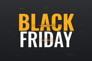 black friday.  Abstract attractive black friday sale banner