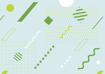 爽やかな配色の幾何学背景