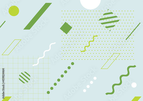 爽やかな配色の幾何学背景 Poster Abstract Abstract Posters Kid A