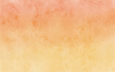 Watercolor Abstract Orange color Background