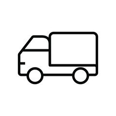 Truck icon vector graphic