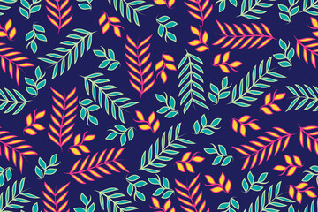 Flower seamless pattern design vector