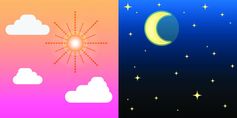 Illustration of Night and Day