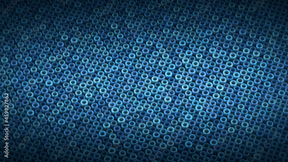 Aufkleber blue abstract background with geometric shapes 3d render