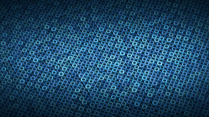 Blue abstract background with geometric shapes 3D render