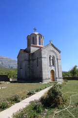 Fototapeta na wymiar Serbian Ortodox Church of The Ascension of Christ, church next to Cetina spring, Croatia, europe