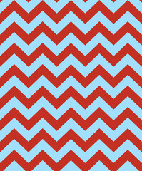 Blue red vector seamless zigzag chevron pattern