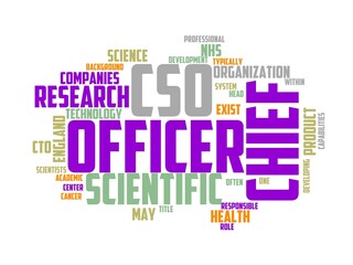scientific officer wordcloud concept, wordart,