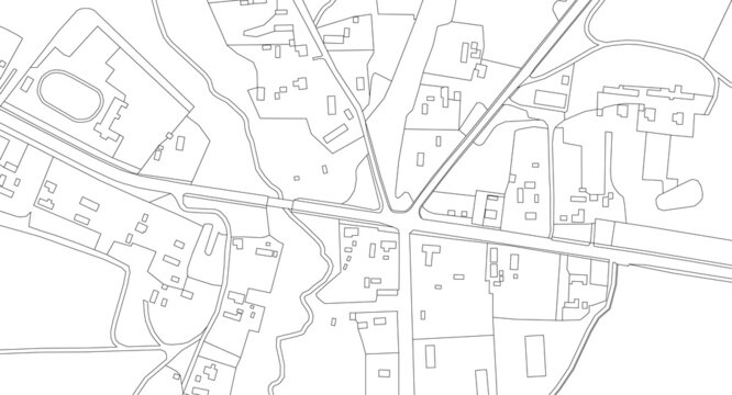 Part of urban plan of a town and river. Vector abstract topographic map for your design.